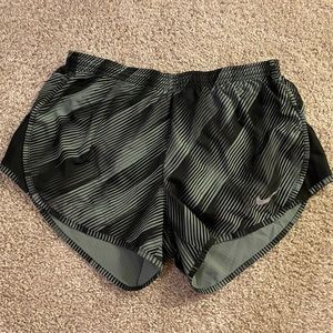 Grey and Black Nike Shorts
